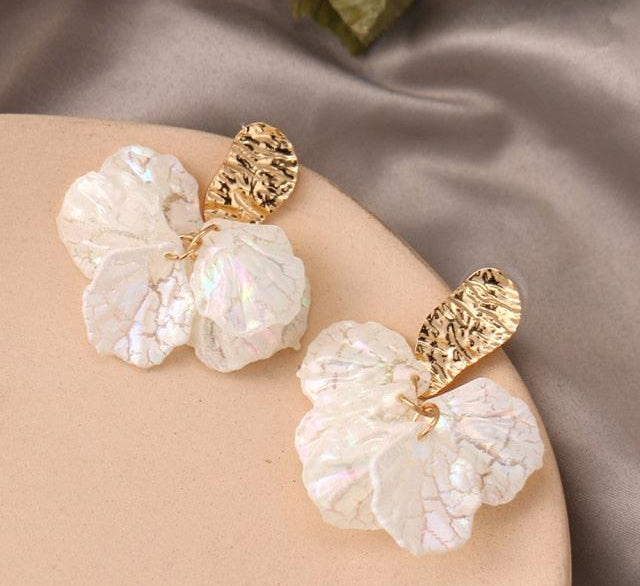 FNIO 2021 New Flower Bohemia Boho Earrings Women Fashion Long Hanging Earrings Crystal Female Wedding Earings Party Jewelry - HABASH FASHION