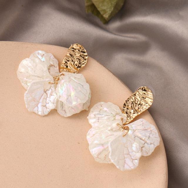 FNIO 2021 New Flower Bohemia Boho Earrings Women Fashion Long Hanging Earrings Crystal Female Wedding Earings Party Jewelry - HABASH FASHION