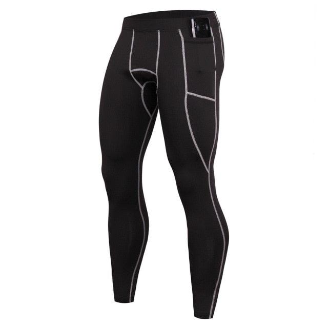 Mens Compression Leggings Fitness Sports High Elastic - HABASH FASHION