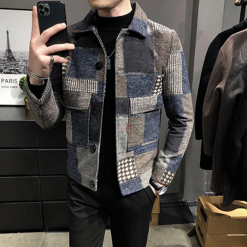 Men High Quality plaid Leisure Jackets/Male slim - HABASH FASHION