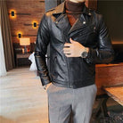 Men spring Casual leather jacket/Male slim - HABASH FASHION