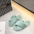 Plush soft fluffy home slippers for women - HABASH FASHION