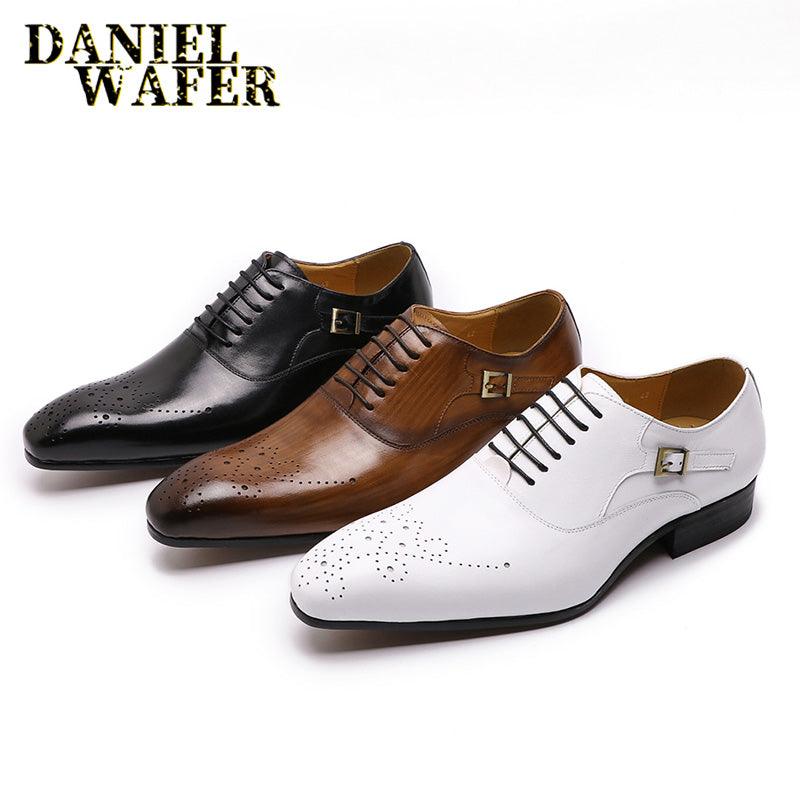 Luxury Brand Men Oxford Shoes Office Wedding Formal shoes - HABASH FASHION