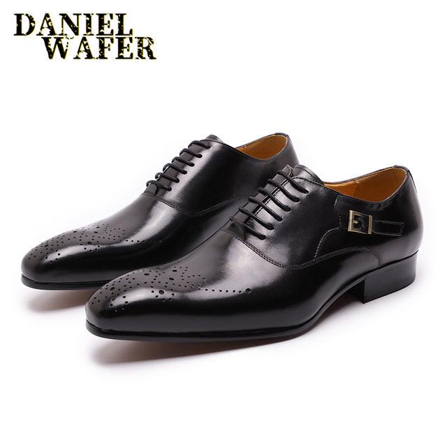 Luxury Brand Men Oxford Shoes Office Wedding Formal shoes - HABASH FASHION