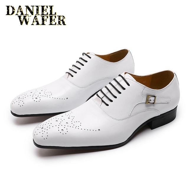 Luxury Brand Men Oxford Shoes Office Wedding Formal shoes - HABASH FASHION