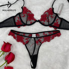 Mulherelfo Flower Embroidery Underwear Women - HABASH FASHION