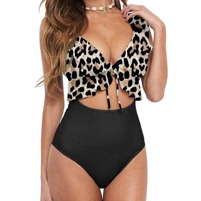 New swimwear for women ruffle one piece - HABASH FASHION