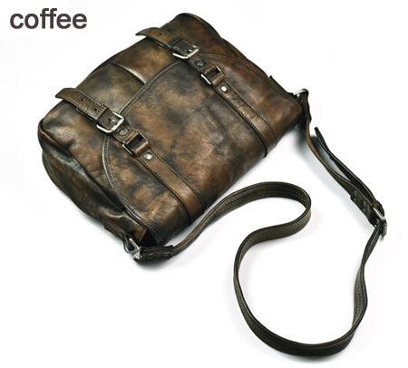 Bag men Leather Shoulder male Casual Sling Leisure Bags Brown - HABASH FASHION