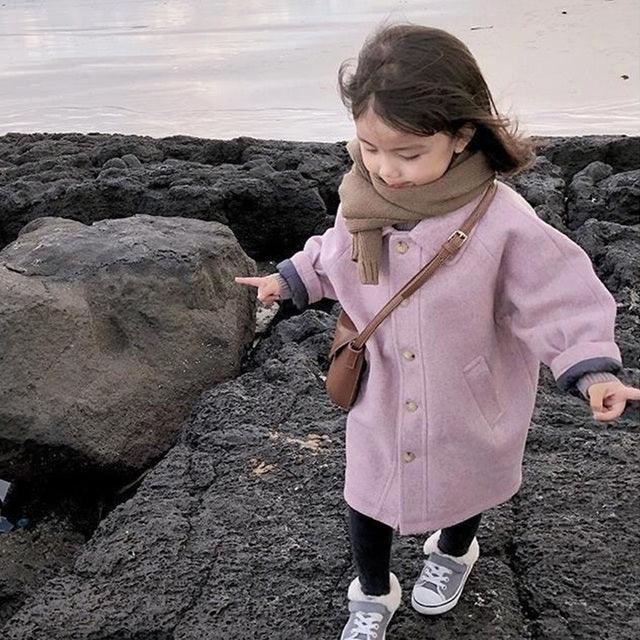 Baby Girl  Warm Woolen Jacket Winter - HABASH FASHION
