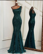 New Sexy One Shoulder Mermaid Evening Dresses - HABASH FASHION