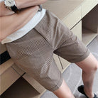 Male High Quality Pure Cotton Plaid Shorts/Men - HABASH FASHION