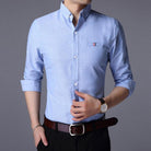 Men's casual long-sleeve button-up shirt - HABASH FASHION