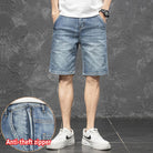 Men Blue Short Jeans Classic Style Casual - HABASH FASHION