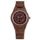 Coffee Brown Walnut Wood Watch for Women Quartz Wooden Watch - HABASH FASHION