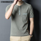 Male Solid Cotton Clothing Casual Men O-Neck - HABASH FASHION