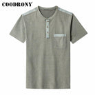 Male Solid Cotton Clothing Casual Men O-Neck - HABASH FASHION