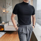 High Lead Neck Knitting Men Sweater Spring summer - HABASH FASHION