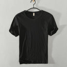 Cotton T-shirt For Men O-Neck Solid Color Casual - HABASH FASHION