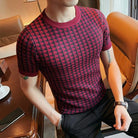 High Quality For Men Plaid Sweater/Male Slim Fit - HABASH FASHION