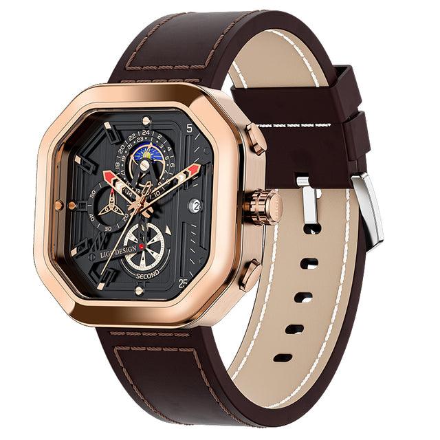 Luxury Watch Mens Watches Leather Quartz - HABASH FASHION