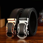 Men Belt Metal Automatic Buckle Car Logo Genuine leather Girdle - HABASH FASHION