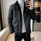 Light Mature Winter Men Jacket Coat Suede - HABASH FASHION