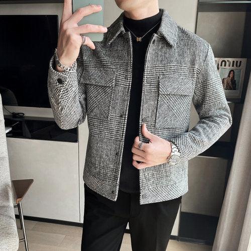 Jacket Men Retro Pocket Casual Jacket - HABASH FASHION