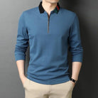 100% Cotton Designer  Stripe Long Sleeve T-shirt High Men - HABASH FASHION