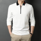 100% Cotton Designer  Stripe Long Sleeve T-shirt High Men - HABASH FASHION