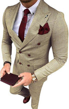 Men Suit Grey Slim Fit Double breasted - HABASH FASHION