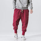 New Chinese Style Harem Pants Men Streetwear Casual Joggers Mens Pants Cotton Linen Sweatpants Ankle-length Men Trousers M-5XL - HABASH FASHION