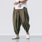 New Chinese Style Harem Pants Men Streetwear Casual Joggers Mens Pants Cotton Linen Sweatpants Ankle-length Men Trousers M-5XL - HABASH FASHION