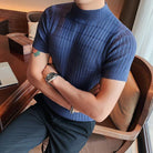 Men Spring High Quality Short Sleeve Knit - HABASH FASHION