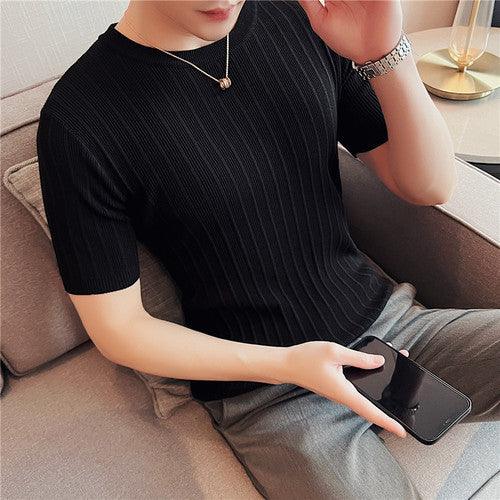 Men Summer Leisure Short Sleeve T-Shirt/Male - HABASH FASHION