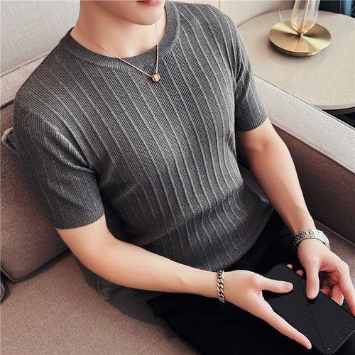 Men Summer Leisure Short Sleeve T-Shirt/Male - HABASH FASHION