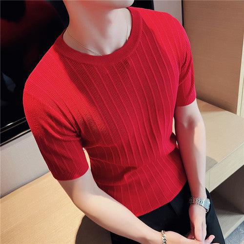 Men Summer Leisure Short Sleeve T-Shirt/Male - HABASH FASHION