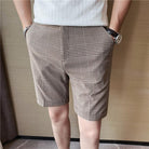 Men Summer Business Plaid Shorts Casual - HABASH FASHION