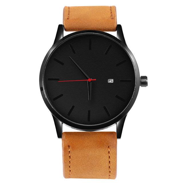 Men Watches Leather Quartz Watch Men Casual Sports Male - HABASH FASHION