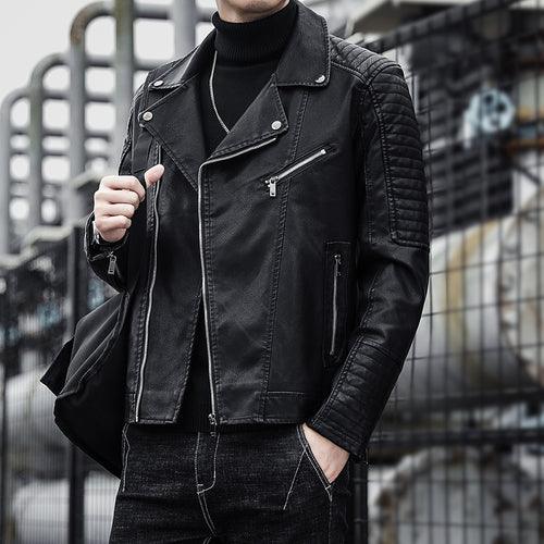 Men Winter Men High Quality Coat Leather Jacket - HABASH FASHION