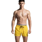 Mens Board Shorts Double Waist Band Beach Swimming - HABASH FASHION