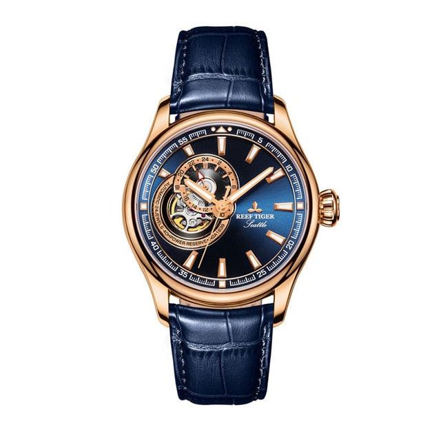 Men Watch Blue Tourbillon Watches Top Brand Luxury Automatic Mechanical Watch Relogio Masculino - HABASH FASHION
