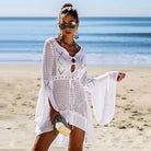 New Sexy Cover Up Bikini Women Swimsuit Cover-up Beach Bathing Suit Beach Wear Knitting Swimwear Mesh Beach Dress Tunic Robe - habash-fashion.myshopify.com