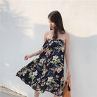 Free size Chiffon skirt long summer super fire flower wrap female skirt - HABASH FASHION