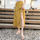 Free size Chiffon skirt long summer super fire flower wrap female skirt - HABASH FASHION